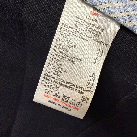 Jacadi Navy Pea Coat for Kids - Picture 8 of 16